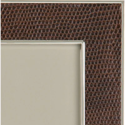 Amara Coffee Faux Snake Photo Frame