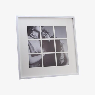 Amara Addison Ross - White Nine Square Metal Photo Frame - 4x4"