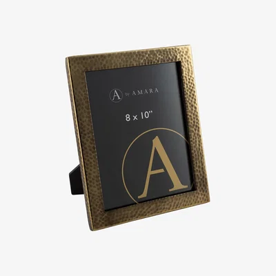 Amara Global Explorer - Hammered Photo Frame - Rustic Gold - 8x10"