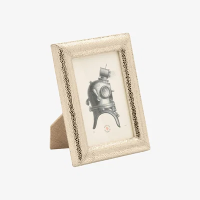 Amara Pigeon and Poodle - Malindi Gold Foil Frame - 4x6"