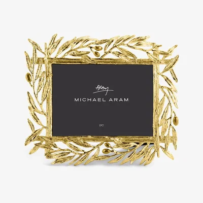 Amara Michael Aram - Olive Branch Photo Frame - Gold - 5x7"