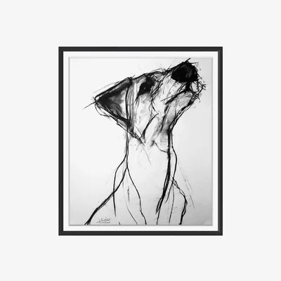 Amara Trowbridge Gallery - Valerie Davide Dogs - Standing Tall - 48x58cm