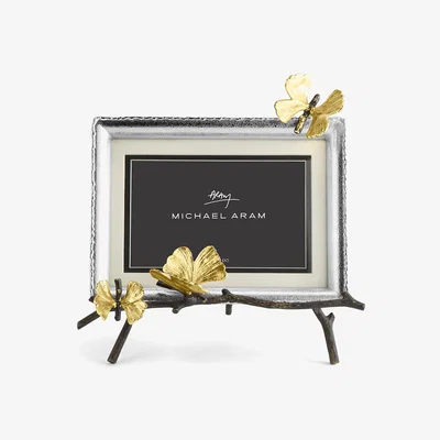 Amara Michael Aram - Butterfly Ginkgo Easel Photo Frame - 5x7"