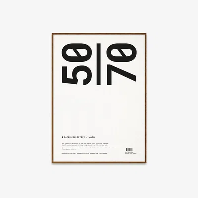 Amara Paper Collective - Print Frame - Dark Oak - 50x70cm