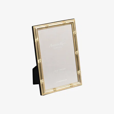 Amara Addison Ross - Bamboo Photo Frame - Gold - 4x6"