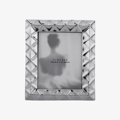 Amara Lunares - Geo Photo Frame - Silver - 8x10"