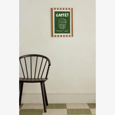 Anthropologie All The Things Shell & Mustard Candy Cane A3 Frame