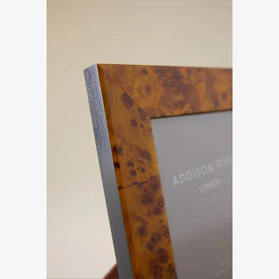 Anthropologie Addison Ross Honey Poplar Veneer Photo Frame