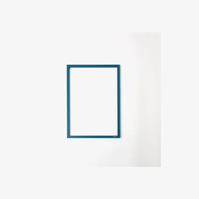 The Conran Shop Petrol Blue Metal & Rubber Band Frame A4