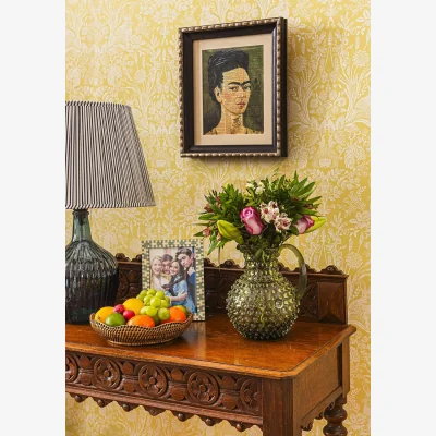 Casa by JJ Light Blue Mosaic Marquetry Photo Frame 7x5"