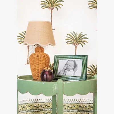 Casa by JJ Olive Green Dream Striped Photo Frame 6x4"