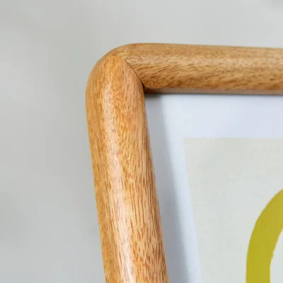 Dunelm Rounded Edge Solid Wood Photo Frame Wood (Brown)
