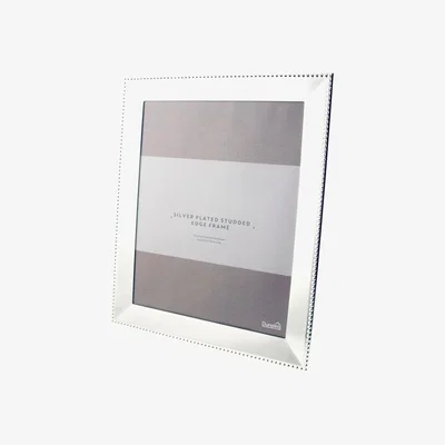 Dunelm Silver Stud Edge Photo Frame 10" x 8" (25cm x 20cm) Silver