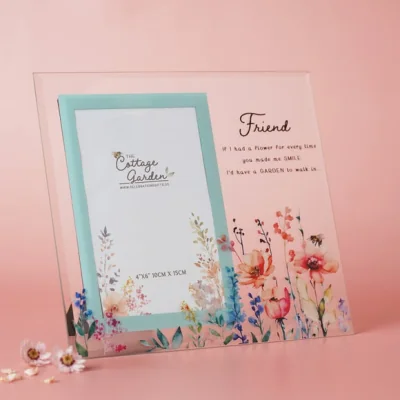 Dunelm The Cottage Garden Floral Glass Photo Frame