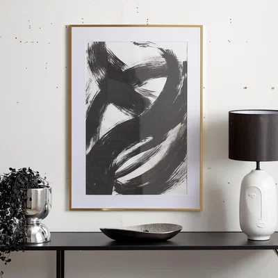 Dunelm Skinny Metal Poster Frame 27" x 20" (70cm x 50cm) Gold