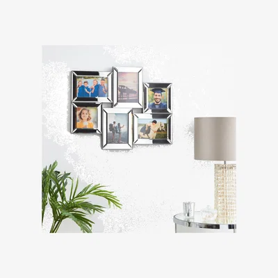 Dunelm Mirrored Photo Frame Silver