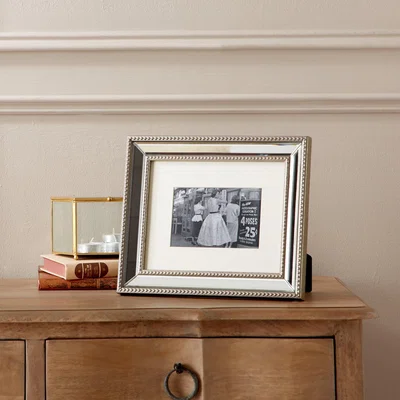Dunelm Dorma Champagne Mirrored Photo Frame 6" x 4" (15cm x 10cm) Cream