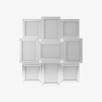 Dunelm XL Mirrored Multi App Frame Silver