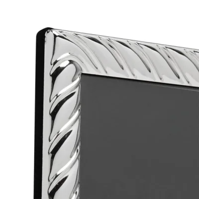 Dunelm Impressions Silver Plated Swirl Textured Photo Frame
