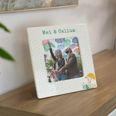 Dunelm Personalised Puddle Duck Ceramic Photo Frame