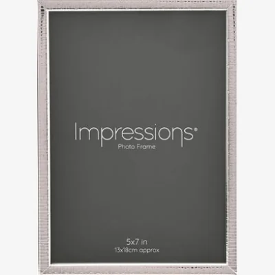 Dunelm Impressions Silver Plated Thin Crackled Photo Frame
