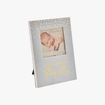 Dunelm Bambino Paperwrap Baby Boy Photo Frame Blue