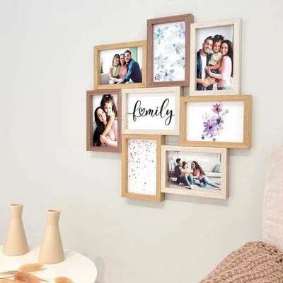 Dunelm Nielsen 8 Picture Wooden Collage Photo Frame