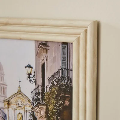 Dunelm Marble Effect Ribbed Photo Frame
