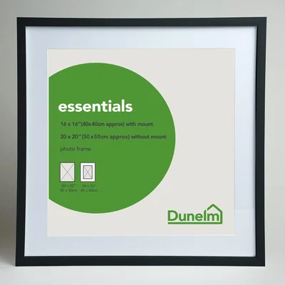 Dunelm Essentials Photo Frame 20" x 20" (50cm x 50cm) Black