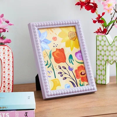 Dunelm Bobbin Lilac Photo Frame Lilac (Purple)