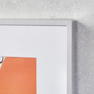 Dunelm Skinny Silver Panel Photo Frame Silver