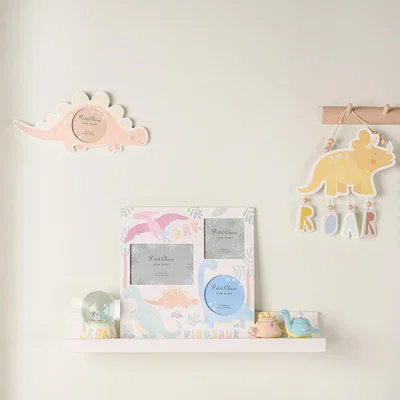 Dunelm Petit Cheri Dinosaur Collage Triple Photo Frame White