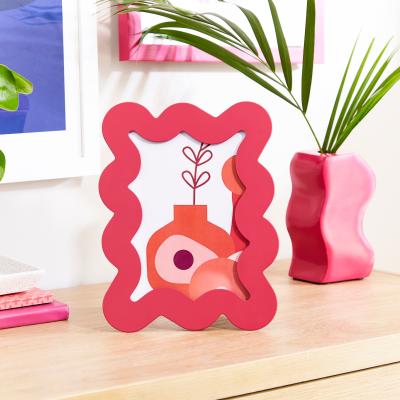 Dunelm Elements Wiggle Magenta Photo Frame Magenta