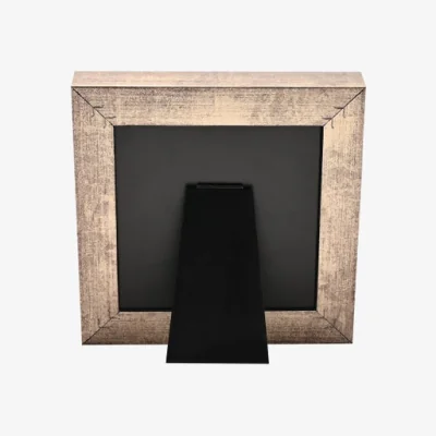 Dunelm Hestia Square Black Box Photo Frame With Gold Edge