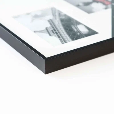 Dunelm Nielsen Gallery Junior Photo Frame with White 4 Picture Mount Black