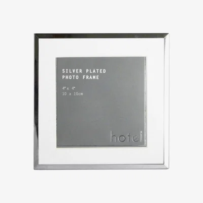Dunelm Hotel Silver 4x4 Photo Frame Silver