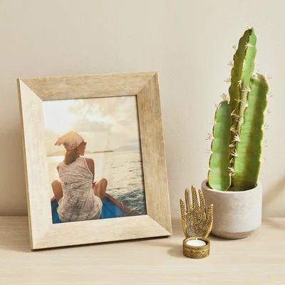 Dunelm Mango Wood Effect Frame 10" x 8" (25cm x 20cm) Yellow