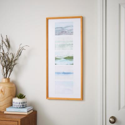 Dunelm Solid Wood Edge Family Photo Frame Natural