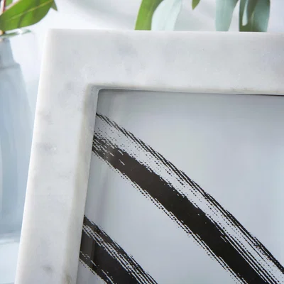Dunelm White Marble Photo Frame White