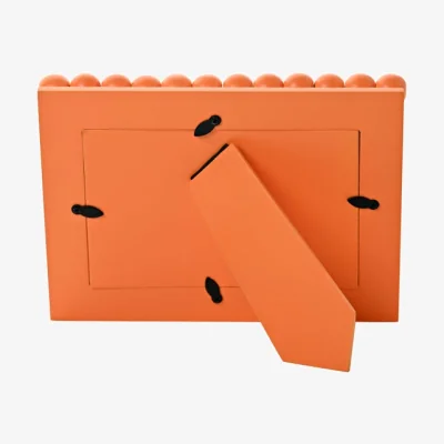 Dunelm Hestia Orange Beaded Photo Frame