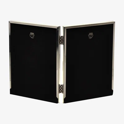 Dunelm Bambino Silver Plated Double Photo Frame Silver