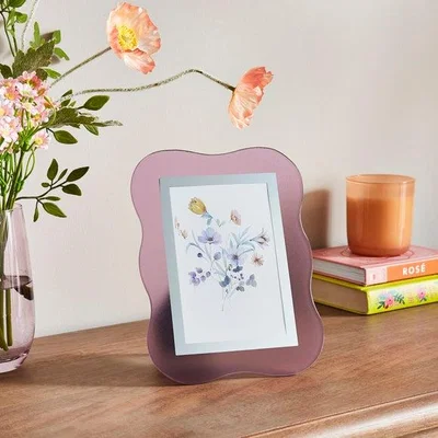 Dunelm Wavy Glass Photo Frame