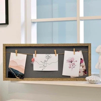 Dunelm Nielsen 4 Postcard Wooden Collage Clip Photo Frame