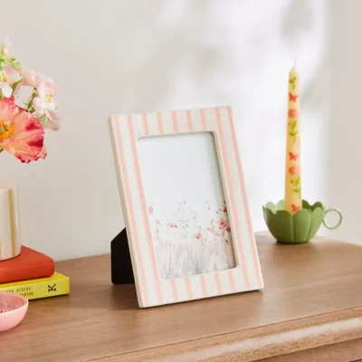 Dunelm Striped Photo Frame