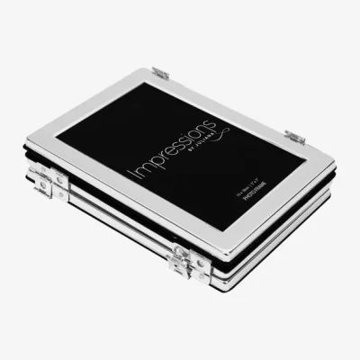 Dunelm Impressions Silver Plated Flat Edge Folding Multi Photo Frame