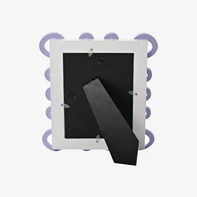 Dunelm Hestia Purple Squiggly Photo Frame