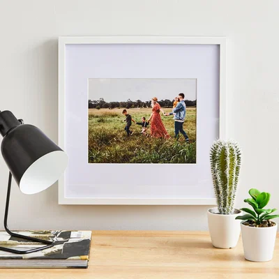 Dunelm White Oversized Mount Frame 10" x 8" (25cm x 20cm) White