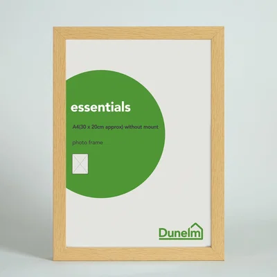 Dunelm Essentials Box Frame 12" x 8" (30cm x 21cm) Natural