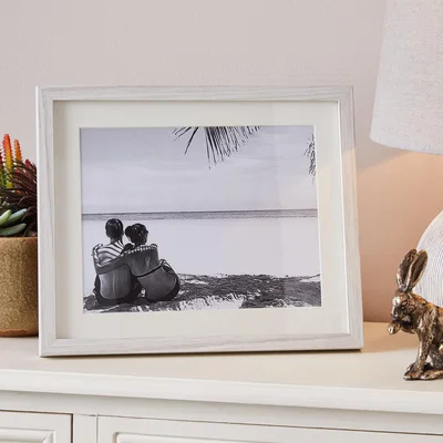 Dunelm Washed Wood Effect Photo Frame 10" x 8" (25cm x 20cm) Washed wood effect
