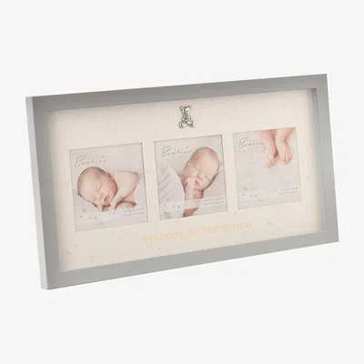 Dunelm Bambino Welcome To The World Photo Frame Grey